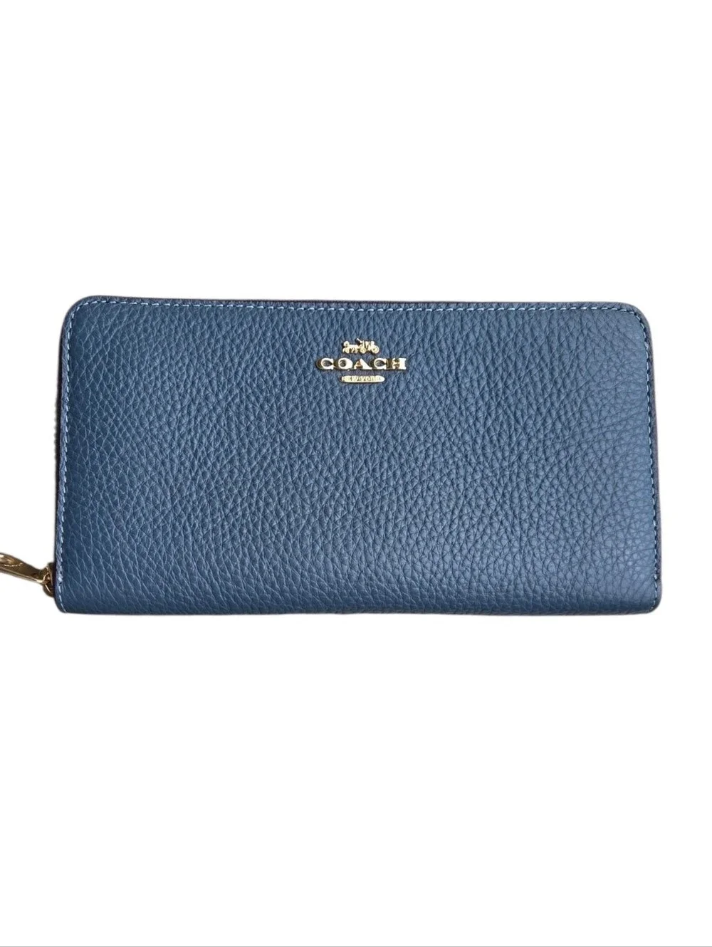 COACH Accordian Zip Around Wallet NWOT - Picture 1 of 4